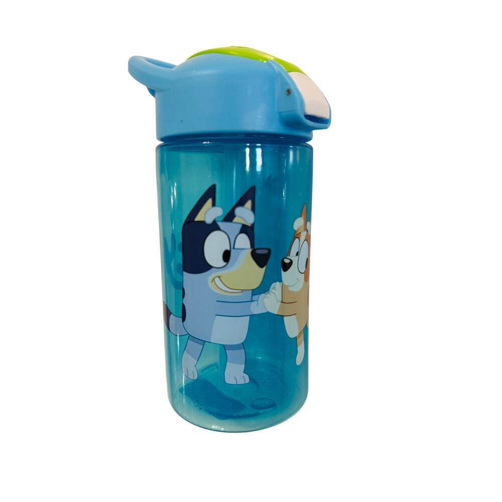 Bluey Water Bottle‎ Kids 16oz Straw Flip Lid Kidcore NWT